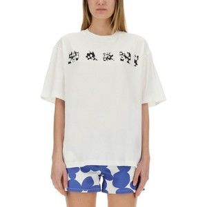 Marni Relaxed-Fit Cotton T-Shirt With Playful Logo Design - NWT